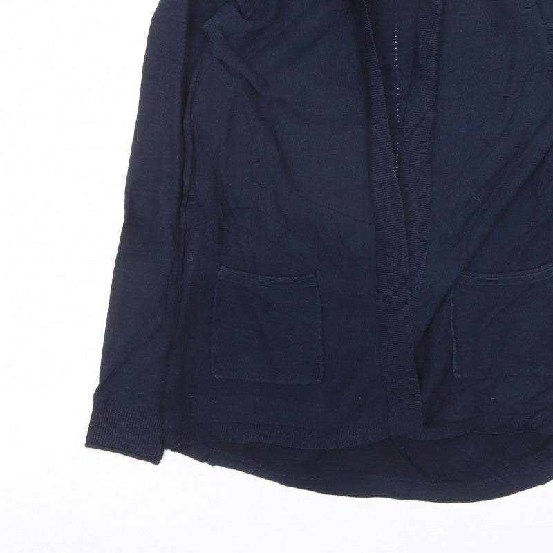 White Stuff Women’s Navy Blue Open Pocket Cardigan UK 10