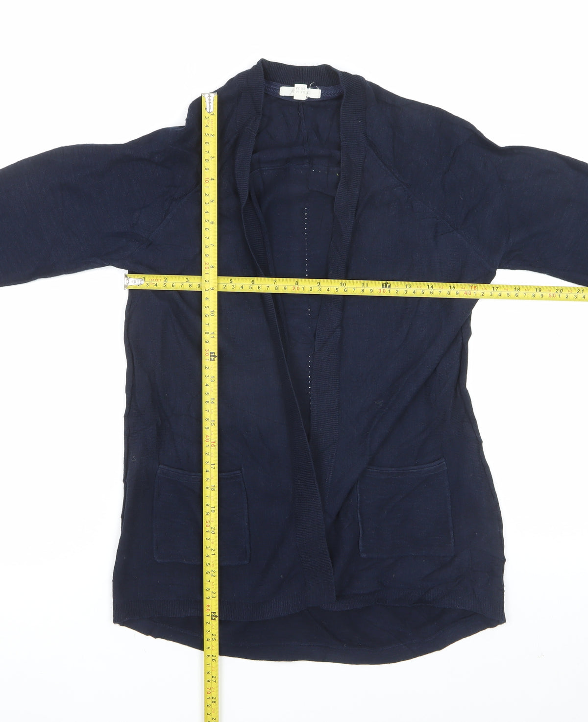 White Stuff Women’s Navy Blue Open Pocket Cardigan UK 10
