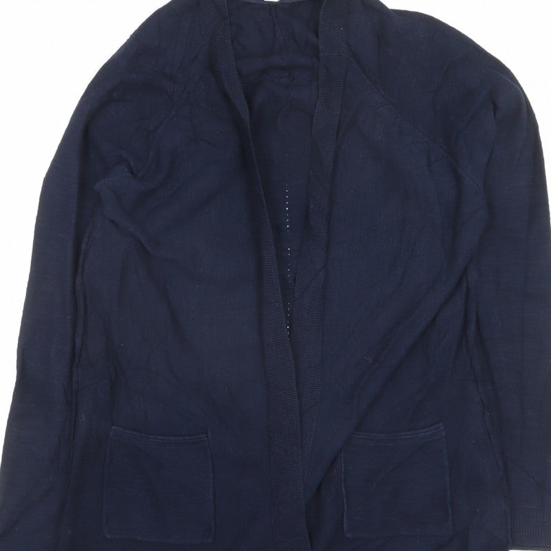 White Stuff Women’s Navy Blue Open Pocket Cardigan UK 10