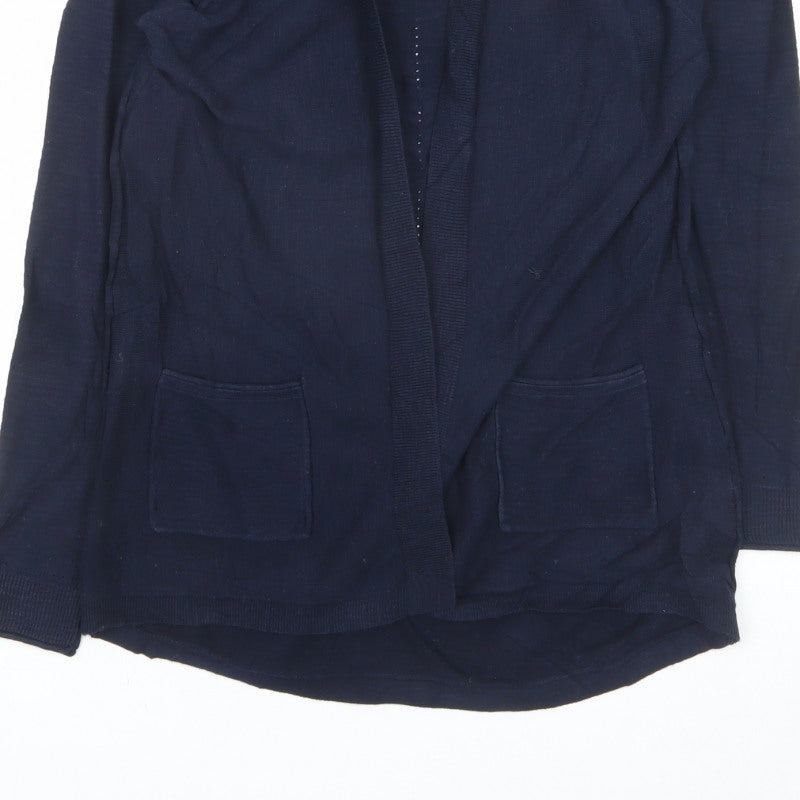 White Stuff Women’s Navy Blue Open Pocket Cardigan UK 10