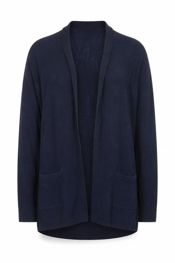 White Stuff Women’s Navy Blue Open Pocket Cardigan UK 10
