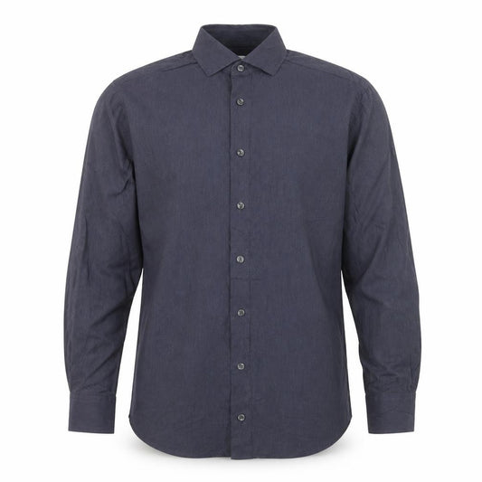Charles Tyrwhitt Men’s Blue 15.5 Slim Fit Linen Formal Dress Shirt