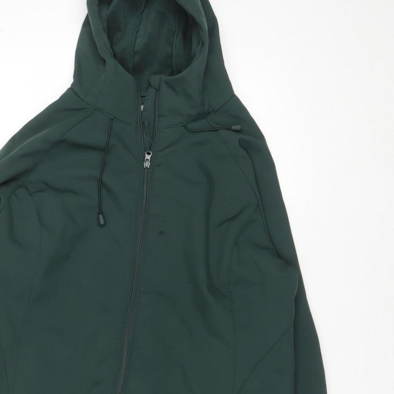 Mountain Warehouse Women’s Green UK 18 Hooded Softshell Windbreaker Jacket