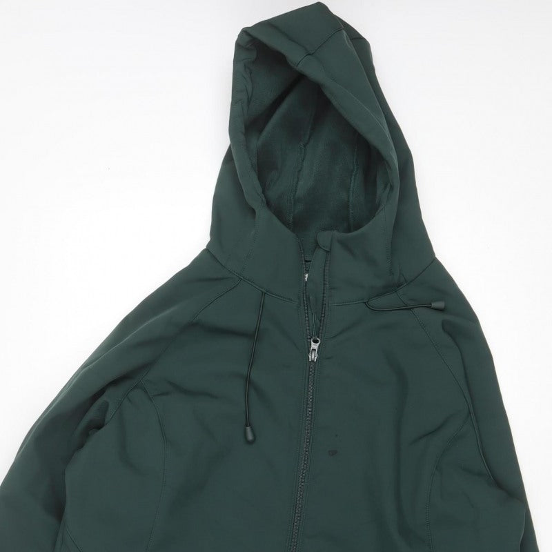 Mountain Warehouse Women’s Green UK 18 Hooded Softshell Windbreaker Jacket