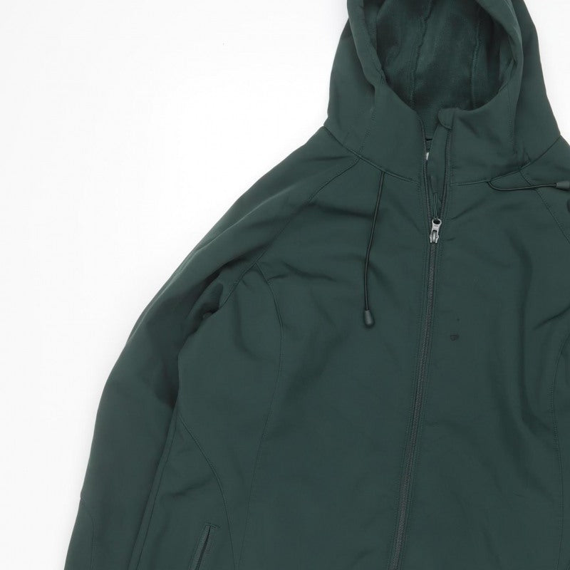 Mountain Warehouse Women’s Green UK 18 Hooded Softshell Windbreaker Jacket