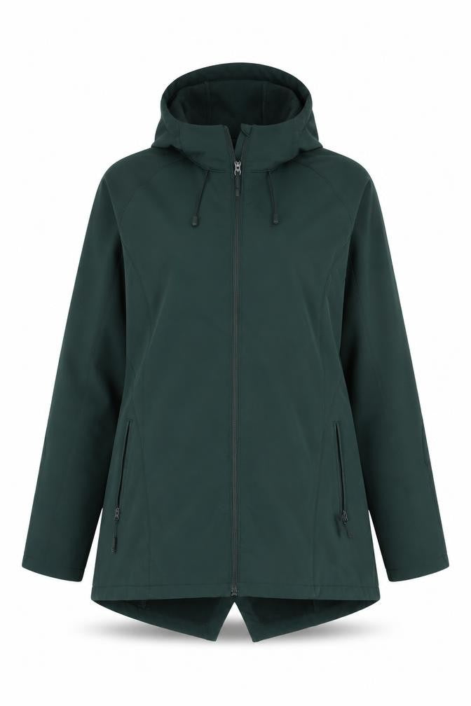 Mountain Warehouse Women’s Green UK 18 Hooded Softshell Windbreaker Jacket