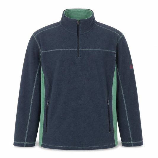 Dock of the Bay Men’s Blue Green XL 1/4 Zip Fleece Sweatshirt