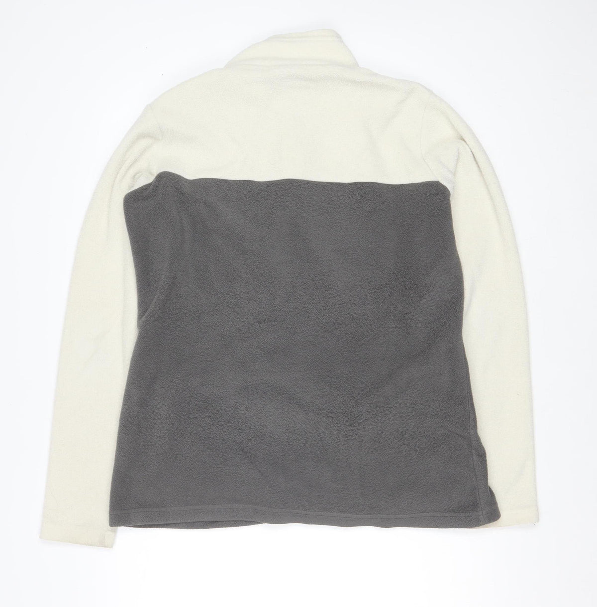 Peter Storm Women’s Grey Cream Fleece Hooded Pullover Size 12