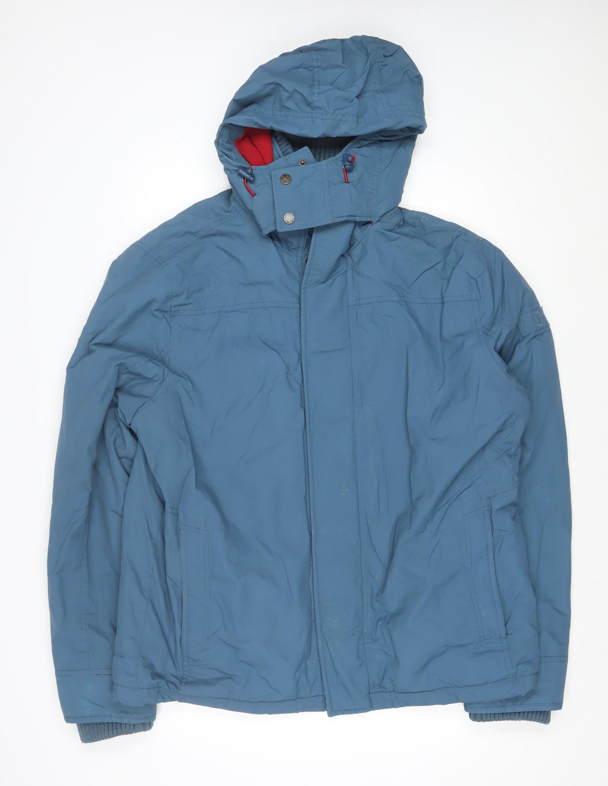 FatFace Men’s Blue XL Hooded Insulated Parka Jacket