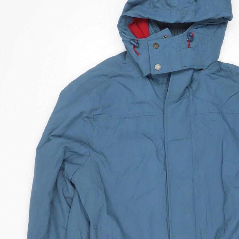 FatFace Men’s Blue XL Hooded Insulated Parka Jacket