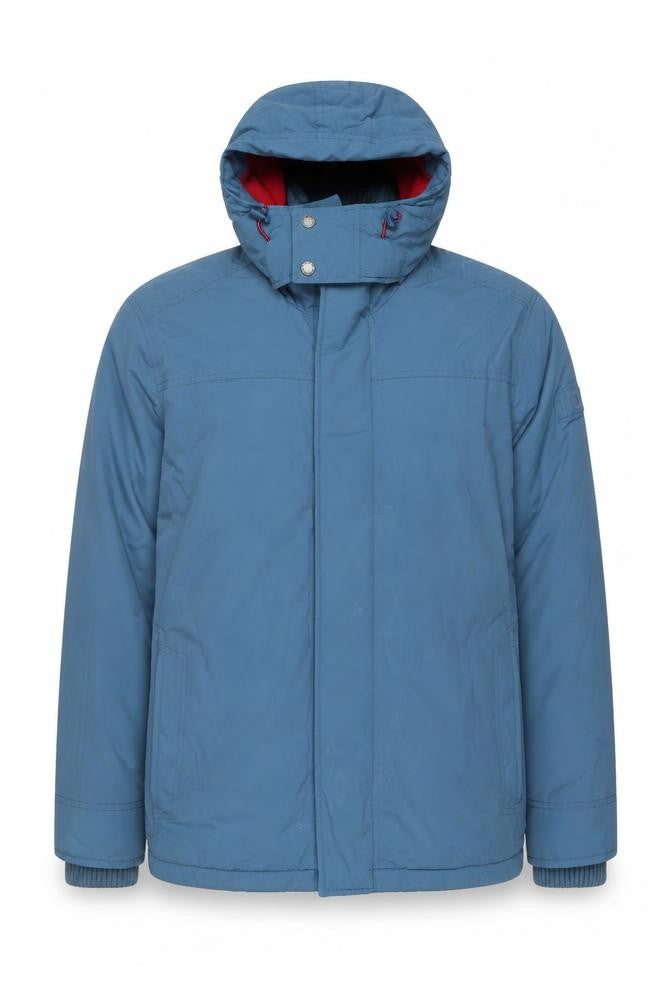 FatFace Men’s Blue XL Hooded Insulated Parka Jacket