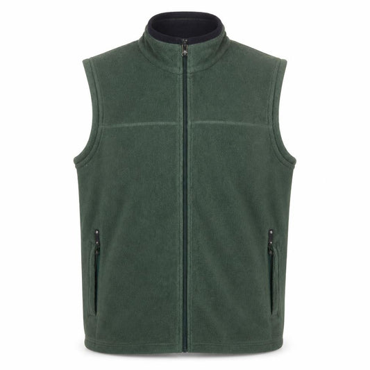 Hawkshead Men’s Green Fleece Bodywarmer Waistcoat L Full Zip Outdoor