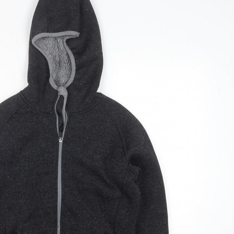 Trespass Men’s Black Size S Hooded Fleece Full Zip Jacket
