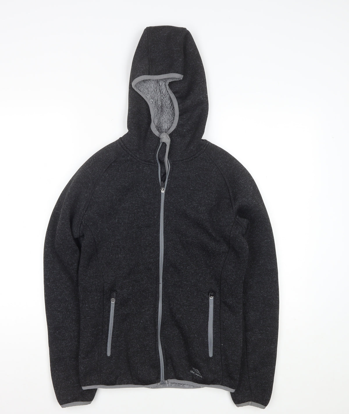 Trespass Men’s Black Size S Hooded Fleece Full Zip Jacket