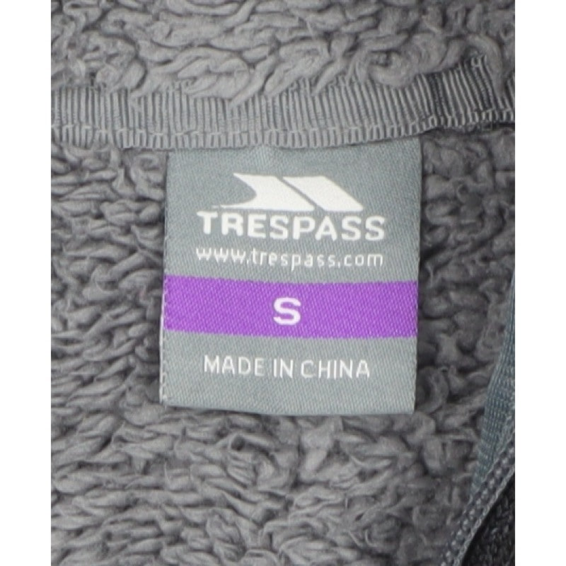 Trespass Men’s Black Size S Hooded Fleece Full Zip Jacket