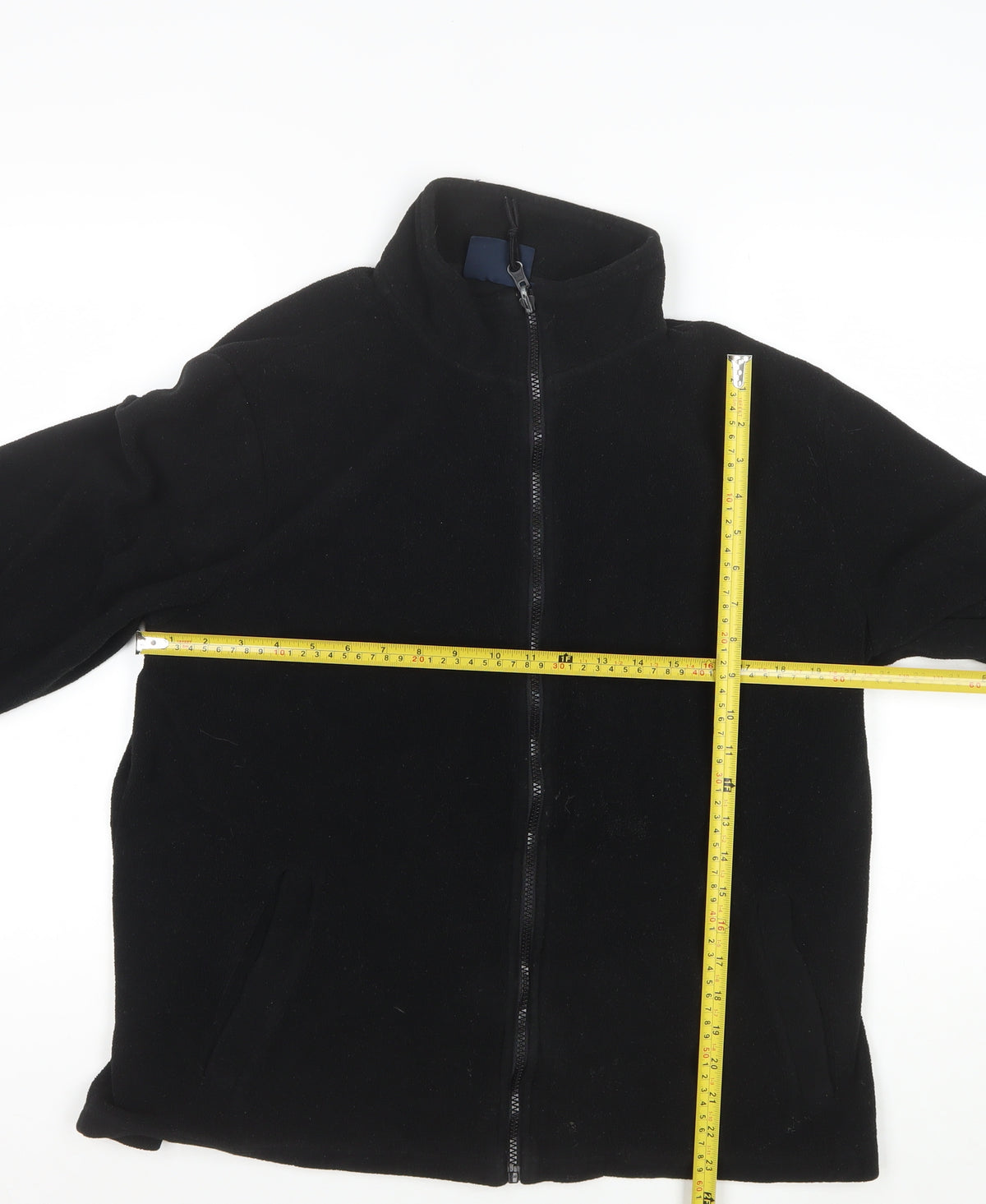 Mountain Warehouse Men’s Black L Fleece Full Zip Hiking Jacket