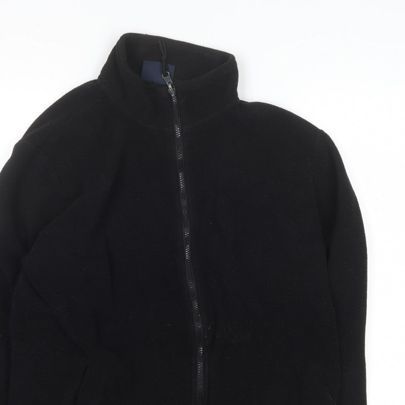 Mountain Warehouse Men’s Black L Fleece Full Zip Hiking Jacket