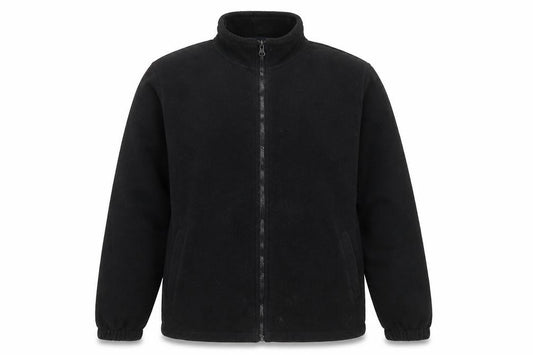 Mountain Warehouse Men’s Black L Fleece Full Zip Hiking Jacket