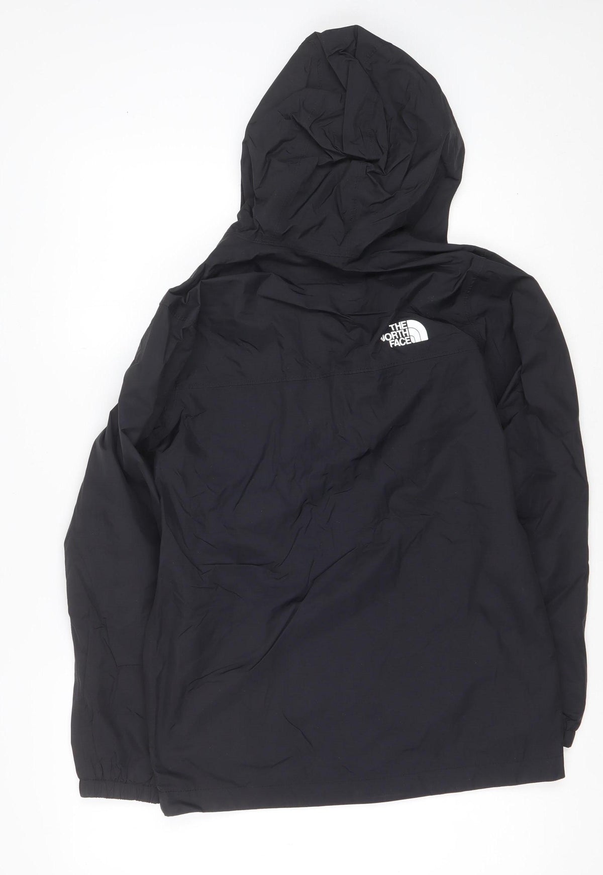 The North Face Boys Black 10-11 Rain Jacket Hooded Waterproof Zip