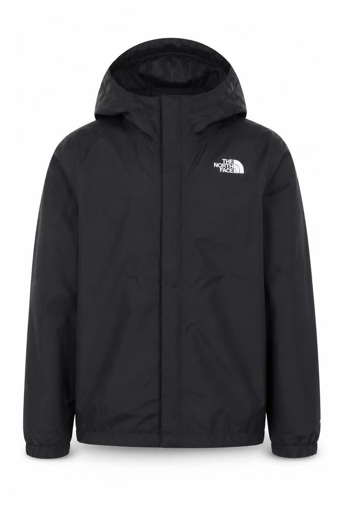 The North Face Boys Black 10-11 Rain Jacket Hooded Waterproof Zip