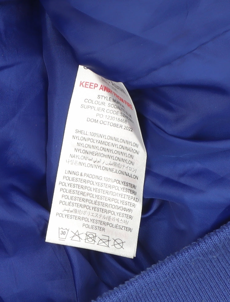 U.S. Polo Assn. Men’s Blue M Quilted Puffer Jacket Zip