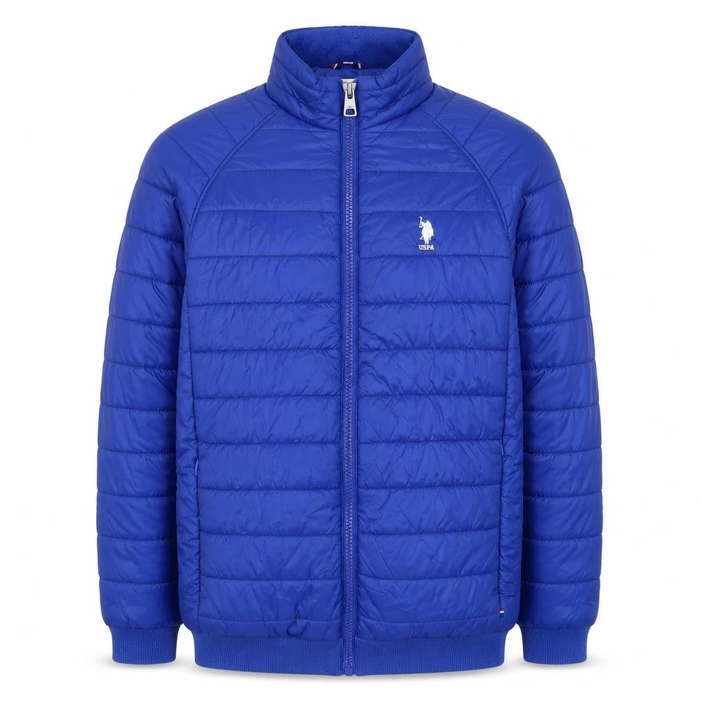 U.S. Polo Assn. Men’s Blue M Quilted Puffer Jacket Zip