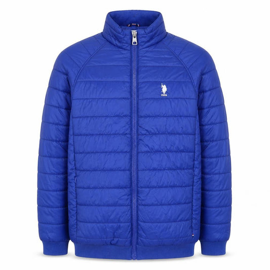 U.S. Polo Assn. Men’s Blue M Quilted Puffer Jacket Zip