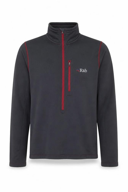 Rab Men's Black M 1/2 Zip Polartec Fleece Sweatshirt Outdoor