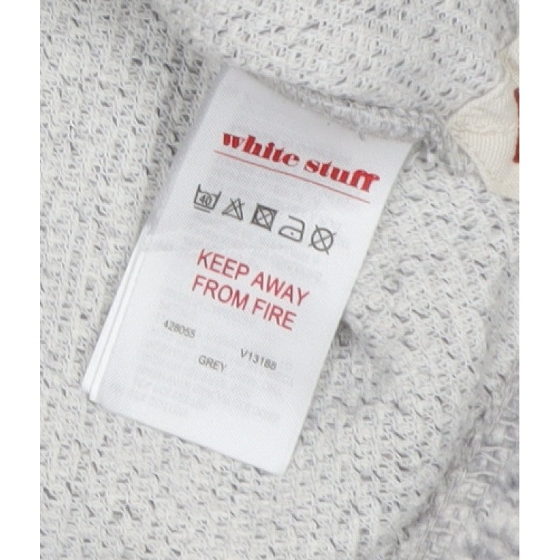 White Stuff Women’s Grey Size 12 Relaxed Dolman Sleeve Knit Jumper