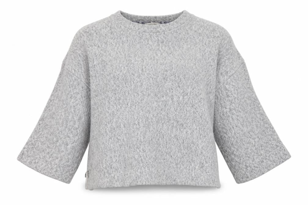White Stuff Women’s Grey Size 12 Relaxed Dolman Sleeve Knit Jumper