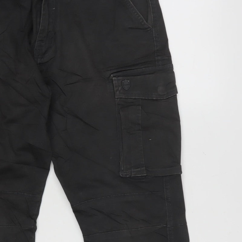 883 Police Men’s Grey W30 Slim Straight Cargo Jeans Denney