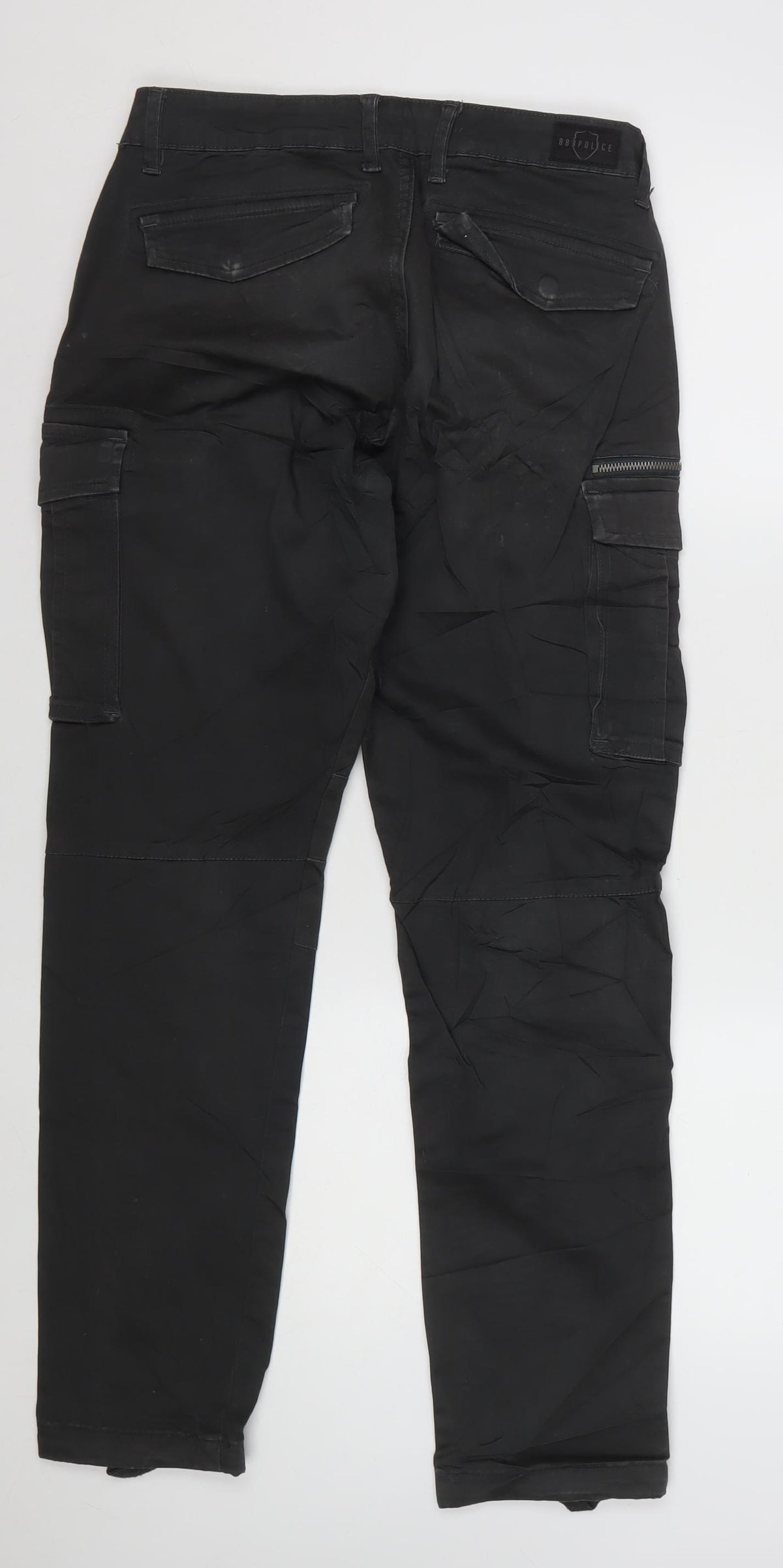 883 Police Men’s Grey W30 Slim Straight Cargo Jeans Denney