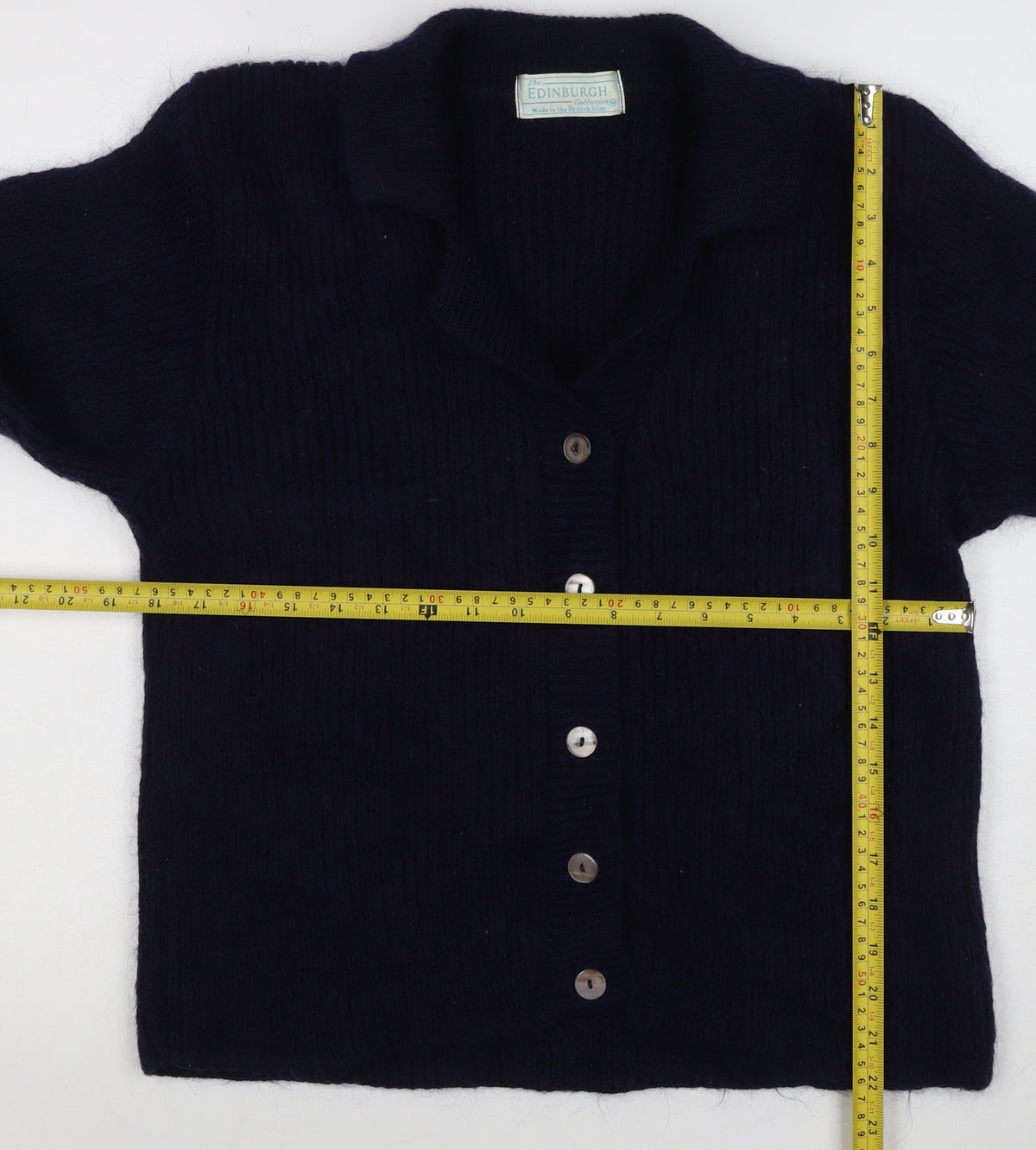 Edinburgh Collection Women’s Navy Alpaca Blend Cardigan Size S