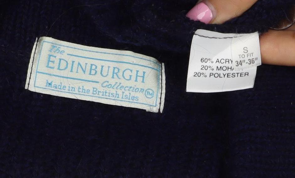 Edinburgh Collection Women’s Navy Alpaca Blend Cardigan Size S