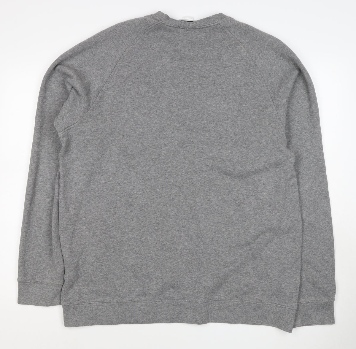 Reebok Men’s Grey 2XL Crew Neck Pullover Cotton Sweatshirt Logo
