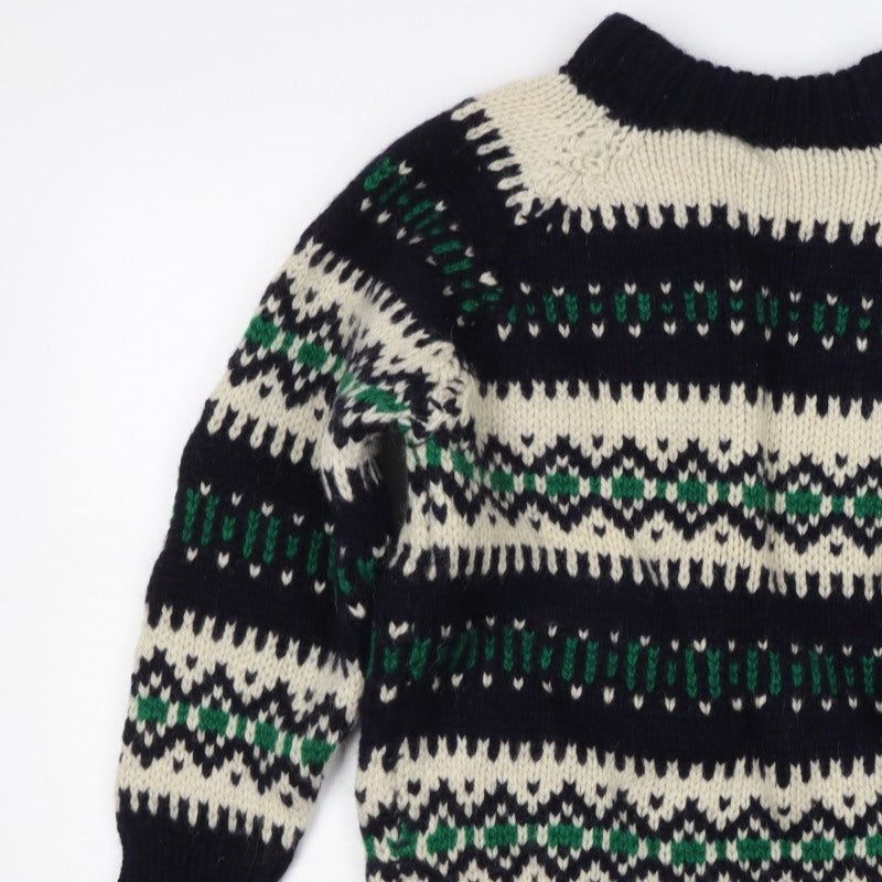 Grigoropoulos Kriakos Women’s M Fair Isle Wool Roll Neck Jumper