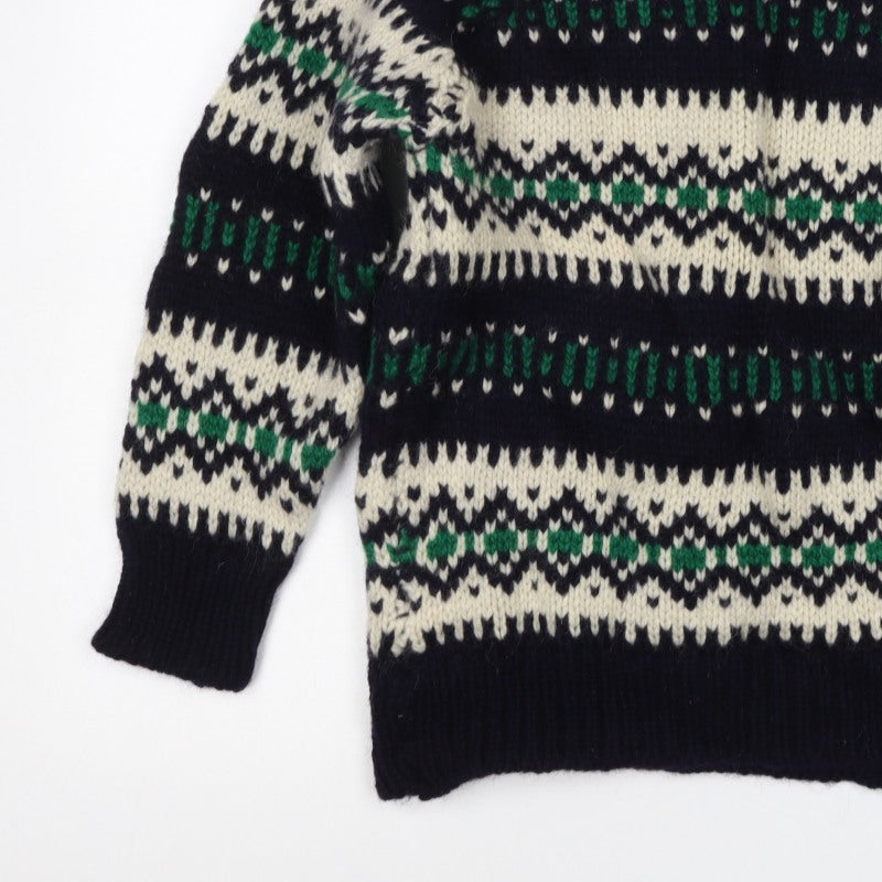Grigoropoulos Kriakos Women’s M Fair Isle Wool Roll Neck Jumper
