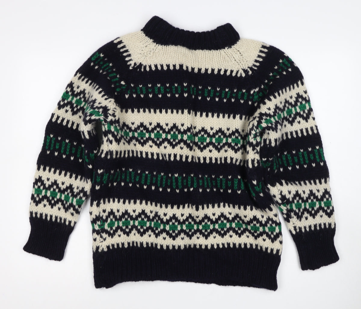 Grigoropoulos Kriakos Women’s M Fair Isle Wool Roll Neck Jumper