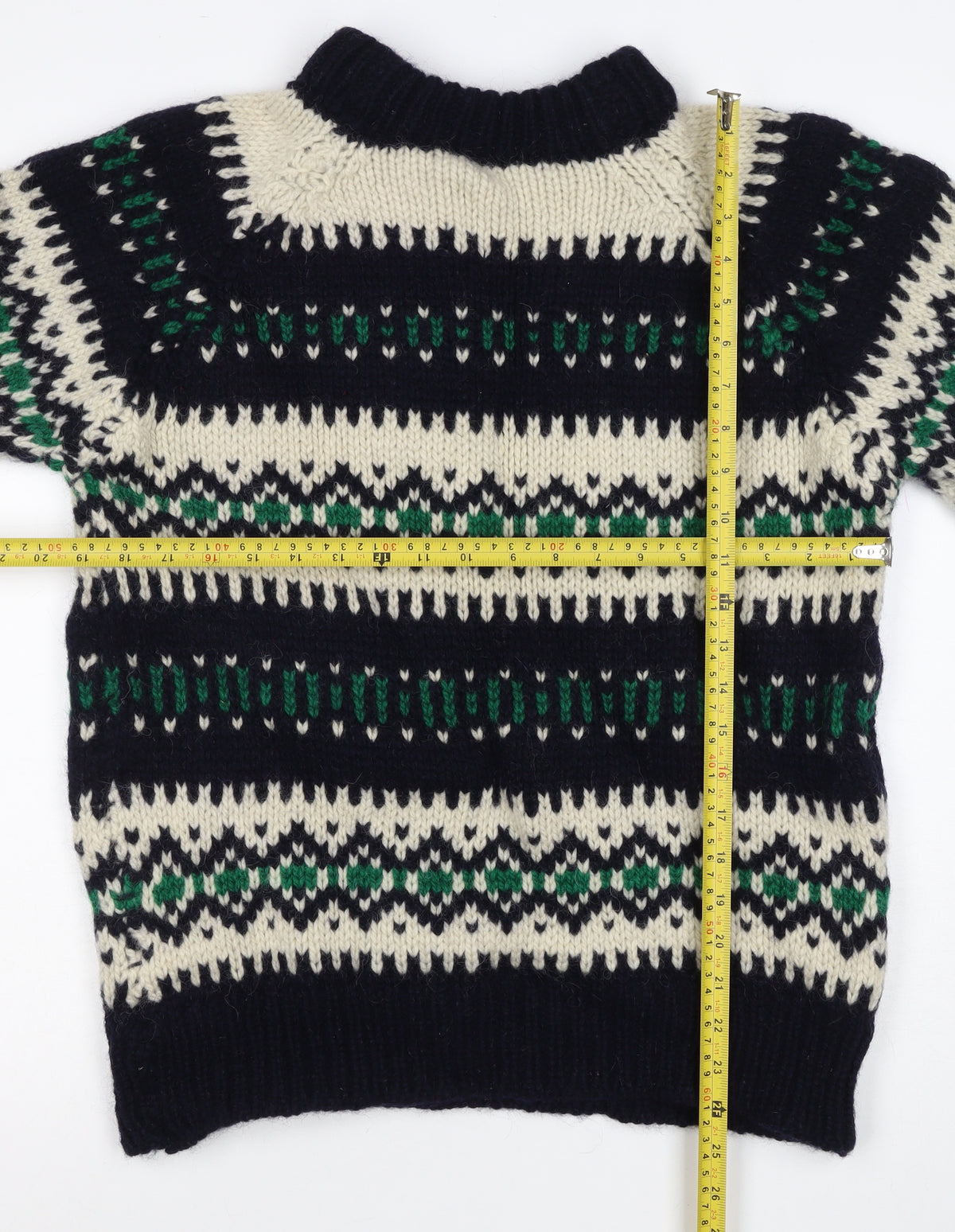 Grigoropoulos Kriakos Women’s M Fair Isle Wool Roll Neck Jumper
