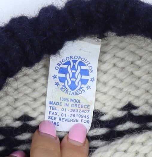 Grigoropoulos Kriakos Women’s M Fair Isle Wool Roll Neck Jumper