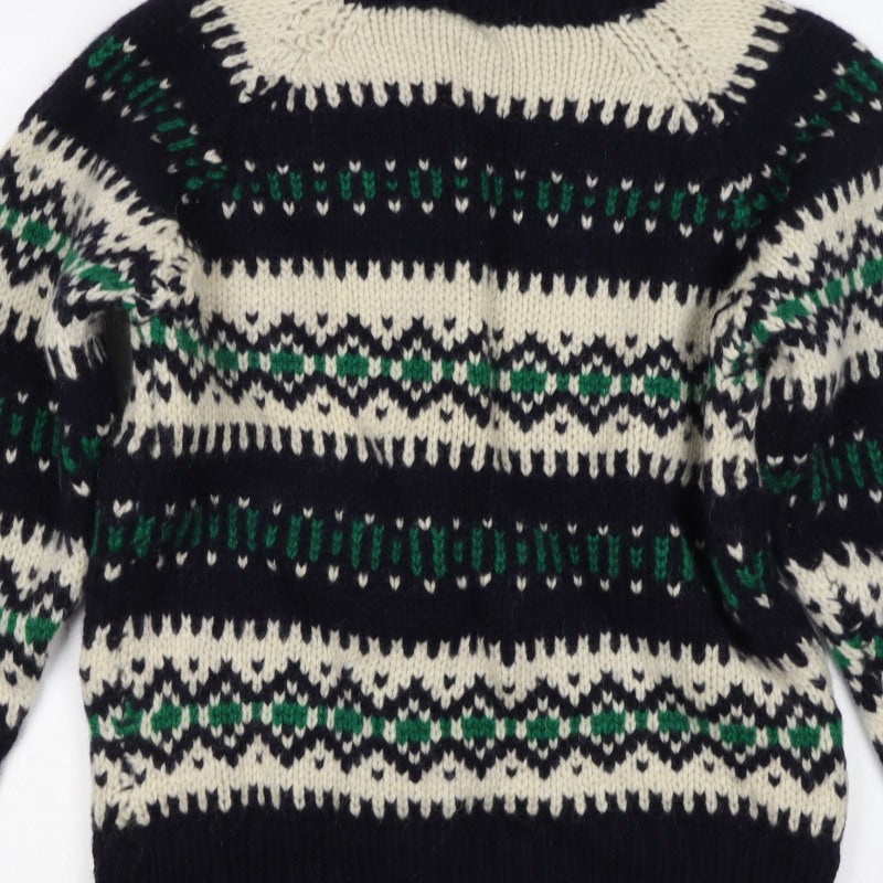 Grigoropoulos Kriakos Women’s M Fair Isle Wool Roll Neck Jumper