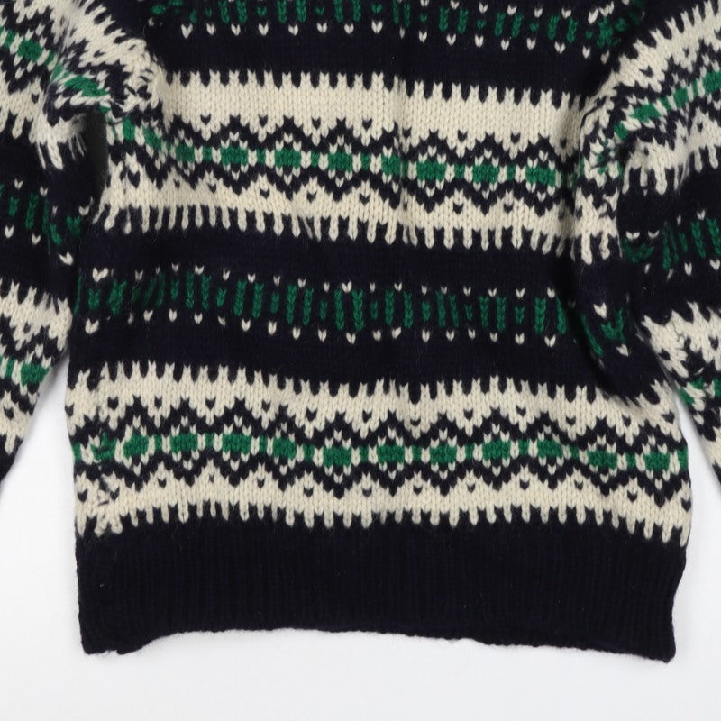 Grigoropoulos Kriakos Women’s M Fair Isle Wool Roll Neck Jumper