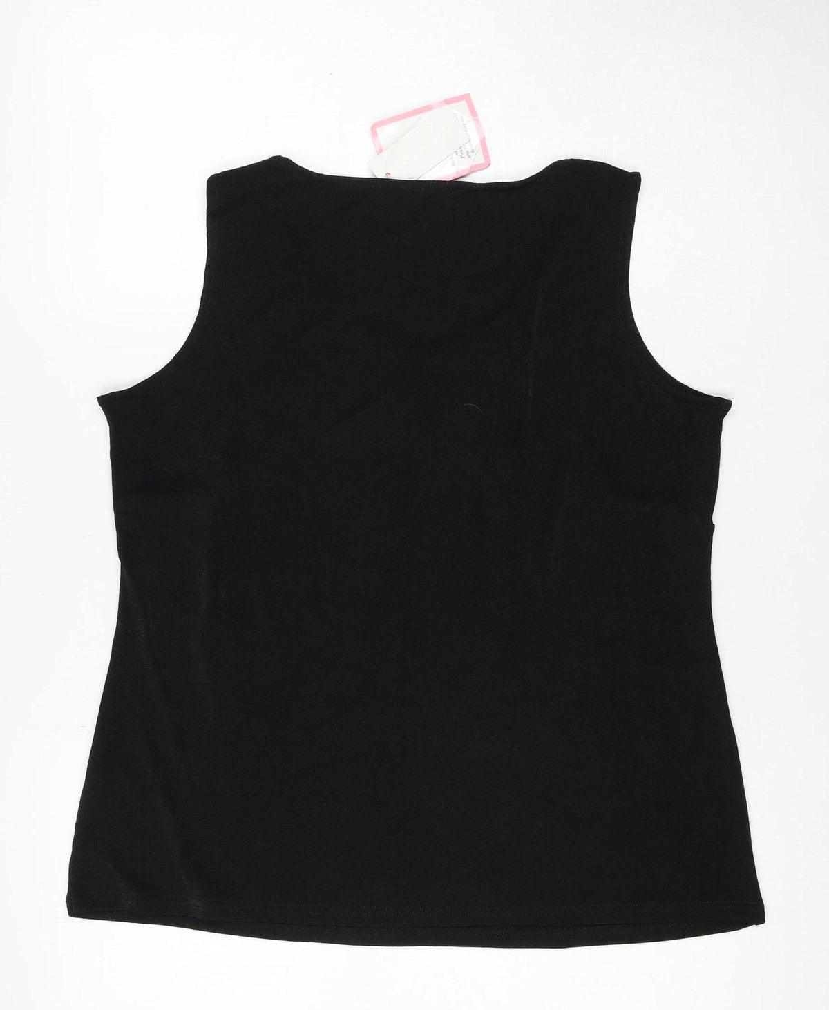 Culipa Women’s Black UK 16 Basic Stretch Scoop Neck Tank Top