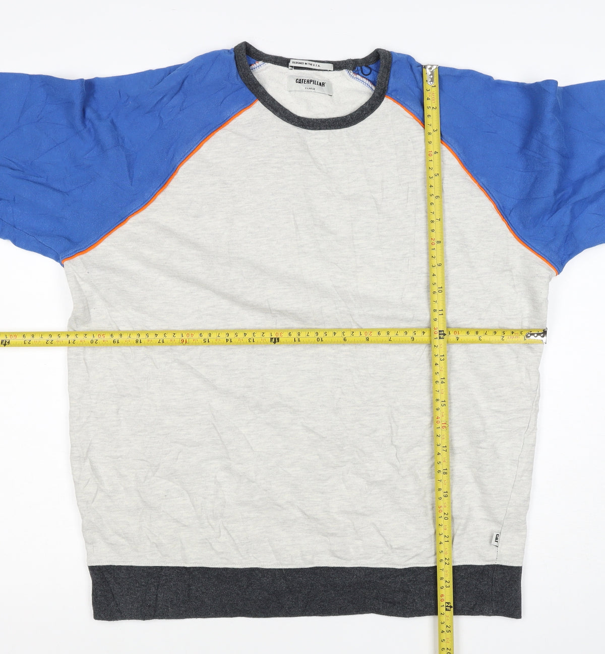 Caterpillar Mens Multicoloured XL Crew Neck Pullover Sweatshirt