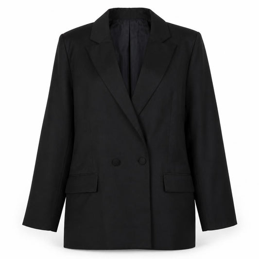 ASOS Women’s Black UK 10 Double-Breasted Peak Lapel Tuxedo Blazer