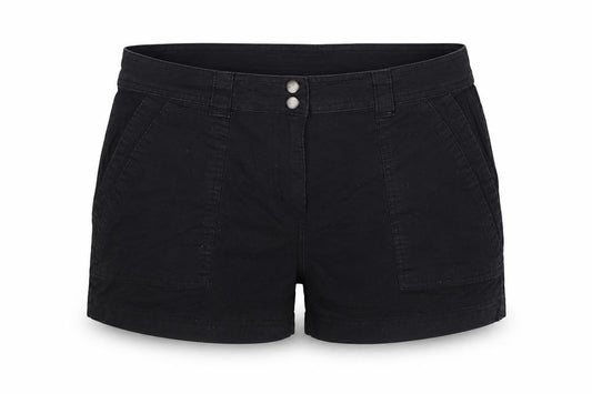 Mountain Warehouse Women’s Black UK 10 High Rise Cotton Shorts