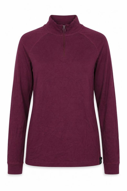 Mountain Warehouse Women’s Purple UK 10 1/4 Zip Athletic Top