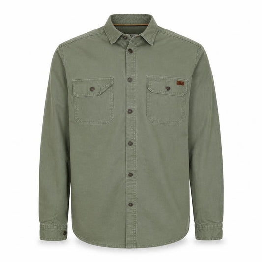 Billabong Mens Green M Military Jacket Button Pocket Overshirt