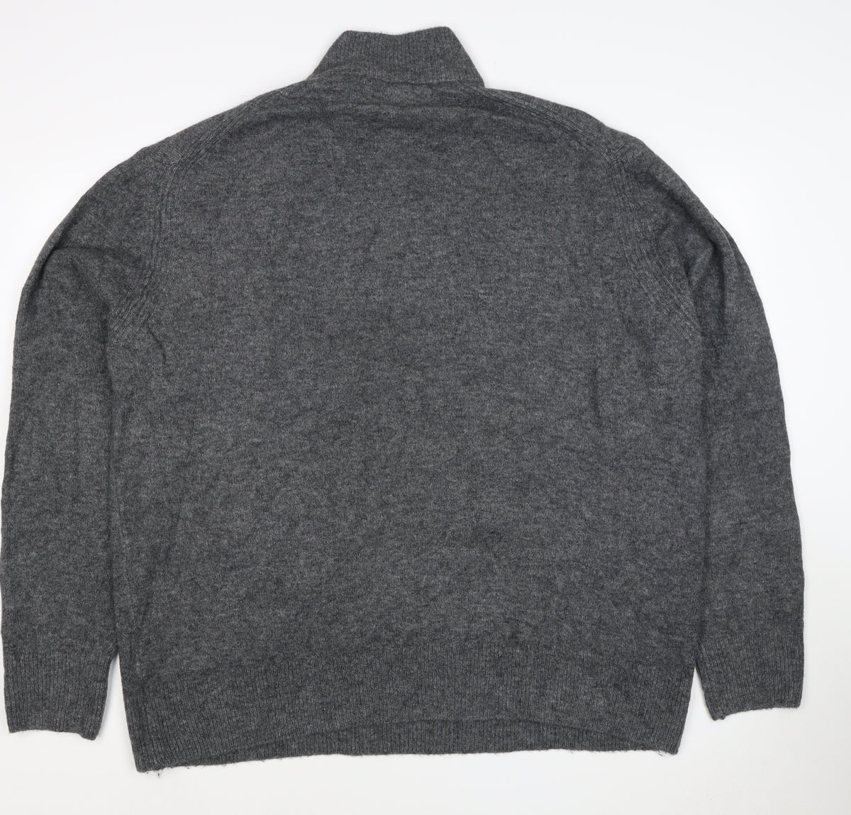 Union Workwear Inc. Men’s Grey 3XL Half Zip High Neck Wool Blend Jumper