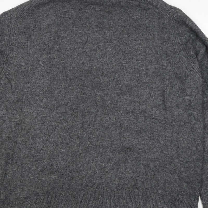 Union Workwear Inc. Men’s Grey 3XL Half Zip High Neck Wool Blend Jumper